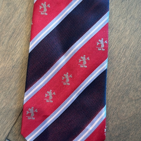 Disney parks tie red and blue Mickey Mouse stripe - Picture 3 of 6
